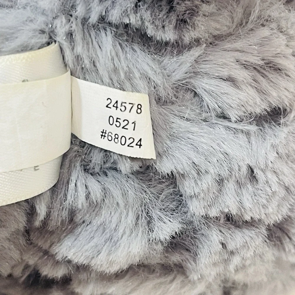 Carters Just One You Target Grey White Shaggy Hippo Plush‎ Stuffed Baby Soft Toy